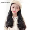 Synthetic Wigs Baseball Cap With Hair A Integrated Long Hairpiece Natural Wavy6997202