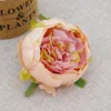 Artificial Peony Head 9cm Högkvalitativ Silk Camellia Rose Flower Heads Simulering Blommor Inredning För Hem Bröllop DIY Garland