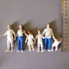 Família Menino Menina Pai Mamãe / Miniaturas Pessoas / Encantadora Estatueta / Fada Gnome Gnome / Terrarium / Estátua / Casa / Casa Decoração / Modelo / Toy 211105