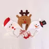 크리스마스 장식, 40cm, 성인과 어린이, 닦 았된 패브릭 긴 로프 만화 눈사람, 엘크 모자를위한 새해 모자