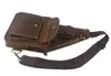 Shoulder bag Genuine Leather Men Vintage Crazy Hight Quality horse Messenger Crossbody Male Leisure Sling Chest Pack