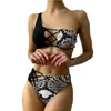 Designer Bikini Leopard Padded Women Swidsuit Pushアップバンドー水着セットビーチウェアブラジルスーツモノキニMaillot De Bain女性ブラジャーハイウエストセット泳いだ包帯