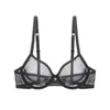 Varsbaby Sexy Transparent Ondergoed Set 4 stks BRAS + Slipje + Thongs + Hoge Taille Slips Plus Size Voor Dames 211104