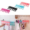 Draagbare Floding Doek Kleding Hanger Travel Badkamer Hangers Rack voor Sokken Handdoek ClipsClothes Wll1011