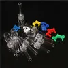 Hookahs Smoking Nectar Quartz Tip With Plastic Keck Clips 10mm 14mm 18mm Quartz Nail Concentrate Dab Straw Pipes Inverted Nail For Glass Nectar