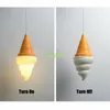 Lâmpadas Pingente Creative Ice Cream Cones Luz Suspensão Pendurado Lâmpada Para Bedroom Cafe Home Decor Sobremesa Luminária