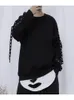 Mäns Hoodies Sweatshirts Tjockad hoodie Vacker Mörk Små Rivets Design Urban Ungdom Stor Storlek Jacka