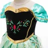 Costumi di Halloween per bambini Neonata Anna Dress Frozen Kids Anna Snow Queen Costume Cosplay Girl Princess Dress 3-10 anni G1026