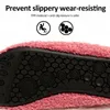 Winter kinderen kasjmier slippers kinderen zachte warme sok vloer schoenen jongens rubberen zolen antislip katoen slippers indoor thuis schoenen 211119