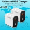 5 V 3A QC3.0 Fast Quick Charger EU US AC Home Reizen Wall Charger Pluggen voor iPhone Samsung HTC Android Phone Factory Groothandel