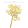 Party Happy Mothers Day Cake Topper Acrylic Rose Gold Bästa Mamma Någon BirthdayDecoration Mors dag Bageri leverans dwe5024