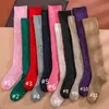 High Quality Women Designer Socks With Letters Fashion Striped Sock Hosiery Luxury Design Unisex Stockings 1pairs withs Gift Box Long Stocking 11 colors