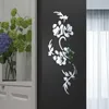 Adesivos de Parede Flores 3D Estéreo Estéreo Espelho de Espelho Adesivo Bedroom Sala de Estar Porra Decorativa Papel de Parede Decoração