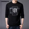 COODRONY Merk Hoodie Mannen Herfst Nieuwkomers Heren Sweatshirt Katoenen Kleding Winter Mode Bladeren Print Man Hoodies C4004 201020