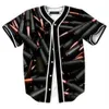 Бейсбольный трикотаж, мужские уличные рубашки в полоску с коротким рукавом, черно-белая спортивная рубашка YAW3001