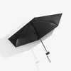 Poche Mini pluie femmes couleurs plat cinq pliant parasols femme Portable Parasol parapluie filles UPF50 +