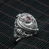 Karma Mini PO Box pode manter as coisas 925 prata esterlina para mulheres ou homens anel de casamento 925 jóias