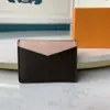정품 가죽 ID 카드 케이스 지갑 클래식 디자이너 미니 신용 카드 소지자 지갑 2018 새로운 패션 남성 여성 슬림 동전 지갑 포켓 가방