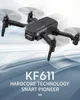 Kf611 drone 4k hd câmera profissional fotografia aérea helicóptero 1080p largo angular wifi imagem transmissão crianças presente