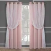 rideaux de chambre rose