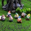 Ozdoby Ogrodowe 1 sztuk 2021 Mini Żywica Mech Micro Landscape Decoration Outdoor Fairy Miniaturowe Ozdoby Rękodzieło Kwiatowe Akcesoria