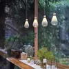 Hängslampor post moderna ins drift flasklampor led g4 kreativt individuellt glas hängande lampa konst dekor restaurang sängen bar