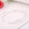 Fascino moda donna catena placcata argento fiore margherita braccialetti con ciondoli braccialetti per le donne gioielli da sposa per feste popolari miglior regalo Q0717
