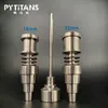 Domeless GR2 Titanium Nails Ceramic Enail Coils Hookahs 16mm 20mm Dnail Enail Heater Coil Carb Cap Kits For Both Female Male Glass Pipe Water Bong Smoking Accessories