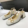 Gucci Guccie GG Вы Modische High Heels, schöne Designer-Damensandalen, Sommer-Lederschuhe, wasserdichte Plattform, dicker Absatz, elegantes Brautjungfernkleid mit Gglies CNYD