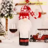 2022 Ano Novo Bolsas de Presente de Natal Santa Santa Claus Bottle Bottle Poeira