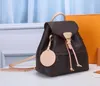 2021 Fashion M45501 Montsouris Backpack Women Luxurys 디자이너 가방 가죽 핸드백 크로스 바디 백 숄더백 토트 P240O