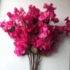 10st Silk Bougainvillea Glabra Artificial Fake Rose Red Bougainvillea Spectabilis Flower Branches 35 "For Wedding Centerpieces 210624