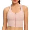 Long Zipper Sports Bra Widened Large Sports Underwear Fitness Yoga Top