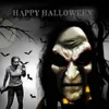 Halloween rekvisita långt hår grudge spöke zombie cosplay realistisk snygg klänning party skrämmande mask