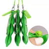 Straps Squeeze Peas Beans Fast Decompression Edamame Toys Squishy Keychain Anti Stress Adult Toy Rubber Boys