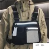 Mężczyźni Chest Rig Torba Tactical Hip-Hop Reflective Functional Vest Pack Męskie Torby Torby Abdomon