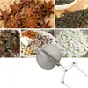 Loose Leaf Tea Infuser Ball Leak Strainer Stainless Steel Long Handle Teapot Spice Herb Filter 304 Kitchen Tools tea separator DH2034