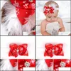 Hair Aessories Baby, Kids & Maternity Christmas Ornament Baby Hairband Feather Bowknot Girls Headband Headdress Band Gifts Nov99 Drop Delive