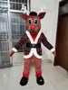 2022 Hoge Kwaliteit Dier Herten Mascotte Kostuum Halloween Christmas Fancy Party Dress Cartoon Character Pak Carnaval Unisex Volwassenen Outfit