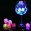 Plastic Led Lights Polychrome Flash Party Light LED Glowing Ice Cubes Blinking Flashing Decoration Light Up Bar Clubs Wedding XVT0986