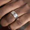 925 Sterling Silver Roman Numeral Ring Hip Hop Men And Women The Same Ins Niche Street Wild Fashion Trendy Brand Jewelry