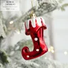 Fournitures de fête décorations de noël crème glacée bonhomme de neige maison étoile à cinq branches combinaison pendentif arbre de noël pour enfants