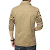 Mountainskin 2021 Men's Jacket Coat 4XL Casual Solid Men Outerwear Slim Fit Khaki Army Cotton Male Jackets Brand Clothing SA220 Y1122