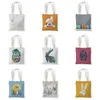 Paashaas canvas tas schouder student shopping handtas leisure munt sundries opbergtas all-match vrouw tas zc027