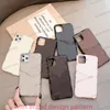 Fashion L Brand Phone Cases For iPhone 15promax 15pro 15 14 14promax 14plus 14pro 13promax case 12 12Pro 13proMax PU leather designer case with card 13pro cover