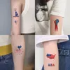 Autocollant de tatouage de drapeau du Jour de l'Indépendance américaine Autocollants de maquillage de corps de bras de visage temporaire 4 juillet Autocollants de tatouage patriotique 10 styles