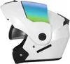 Motorradhelme, professioneller Renn-Motorradhelm, hochklappbar, modular, Doppellinsen-Visiere, vollgesichtssicher, Motocross