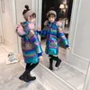 Płaszcze zimowe dla dziewcząt wyściełane ubrania Snowuit kurtka dzieci nastoletnie bawełniane parki odzież wierzchnia odzież dziecięcy TZ911 H0909