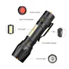 مشاعل يدوي مشاعل 3 أوضاع بواسطة البطارية 3800 Lumen Portable Lantern XPE COB LINRENTAS LAMPAING مصباح الصيد