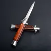O 9 Polegada Red Godfather Stiletto Mafia Horizontal Faca Dobrável Canivetes Automáticos Ferramentas EDC C07 A07 BM42 BM51